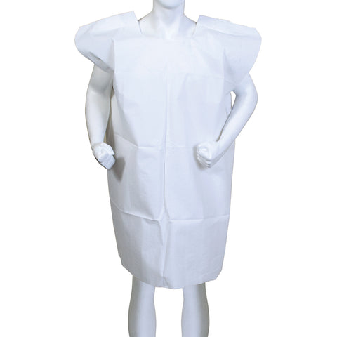 BodyMed Disposable Exam Gowns White Pack of 50
