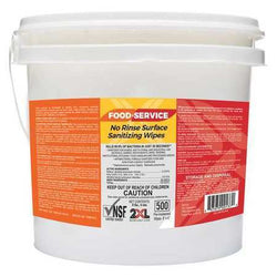 No Rinse Food Service Sanitizing Wipes - Bucket of 500